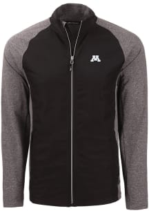 Cutter and Buck Minnesota Golden Gophers Mens Black Adapt Eco Medium Weight Jacket