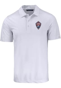 Cutter and Buck Colorado Rapids Mens White Prospect Short Sleeve Polo