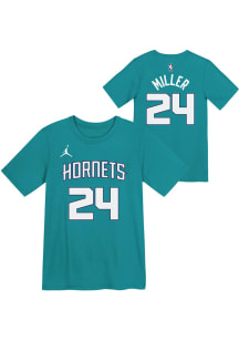 Brandon Miller  Charlotte Hornets Boys Teal Icon NN Short Sleeve T-Shirt