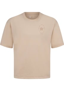 Levelwear Miami Marlins Tan Signature Knit Signet Short Sleeve Fashion T Shirt