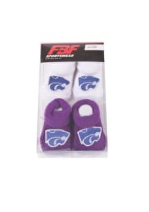 K-State Wildcats Team Color Booties Baby Bootie Boxed Set