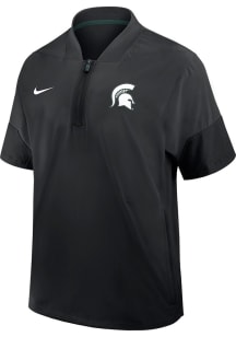 Nike Michigan State Spartans Black Lightweight Gameday Short Sleeve Hoods