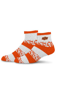 Oklahoma State Cowboys Sleepsoft Fuzzy Womens Quarter Socks