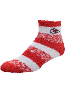 Kansas City Chiefs Stripe Womens Quarter Socks