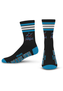 Miami Marlins Teal 4 Stripe Duece Youth Crew Socks