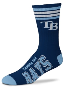 Tampa Bay Rays 4 Stripe Duece Mens Crew Socks