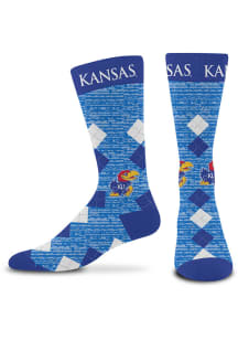 Kansas Jayhawks Fan Nation Mens Argyle Socks