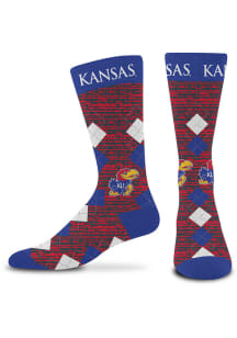 Kansas Jayhawks Fan Nation Mens Argyle Socks