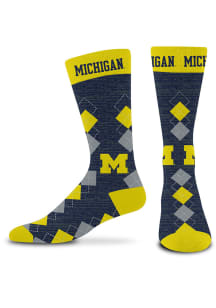Michigan Wolverines Fan Nation Mens Argyle Socks