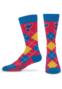 St Louis Blues Lineup Mens Argyle Socks