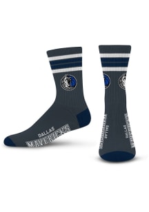 Dallas Mavericks 4 Stripe Duece Mens Crew Socks