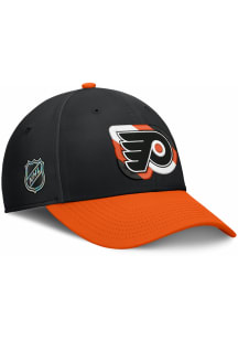 Philadelphia Flyers Mens Black 2026 NHL Draft 2T Stretch Flex Hat