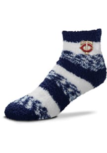 Minnesota Twins Sleepsoft Fuzzy Womens Quarter Socks