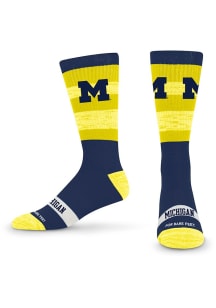 Michigan Wolverines Disruptor Mens Crew Socks