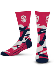 St Louis City SC Red 625 Break Through Yth Youth Crew Socks