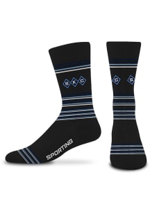 Sporting Kansas City 525 Skinny Stripes Mens Dress Socks