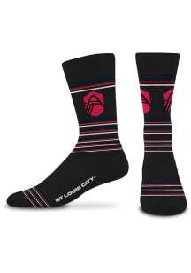 St Louis City SC 525 Skinny Stripes Mens Dress Socks