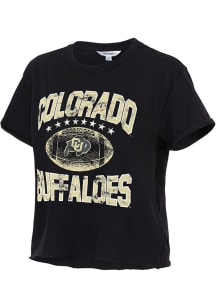 Colorado Buffaloes Womens Black Primetime Short Sleeve T-Shirt
