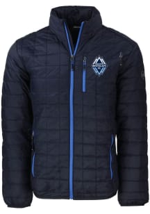 Cutter and Buck Vancouver Whitecaps FC Mens Navy Blue Rainier PrimaLoft Medium Weight Jacket