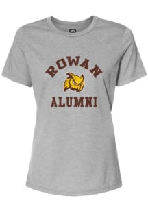 Summit Sportswear Rowan University Womens Grey ALUMNI ARCH Short Sleeve T-Shirt