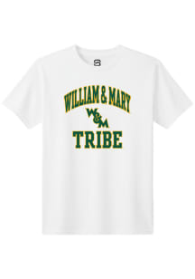 Summit Sportswear William & Mary Tribe Youth White Number 1 NEUTRAL Short Sleeve T-Shirt