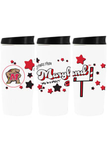The Memory Company Maryland Terrapins 20oz Bling Greetings From Stainless Steel Tumbler - Red