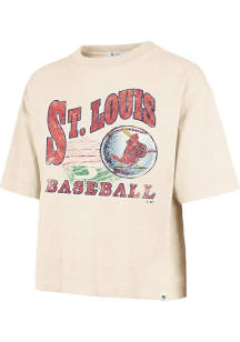 47 St Louis Cardinals Womens Tan Mindi Short Sleeve T-Shirt
