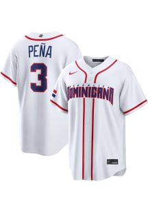 Jeremy Pena Nike Dominican Republic Mens White World Baseball Classic Limited Baseball Jersey