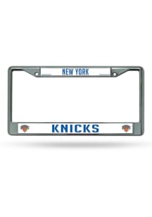 New York Knicks Premium Chrome License Plate Frame - Silver