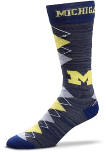 Michigan Wolverines Fan Nation Design Mens Argyle Socks