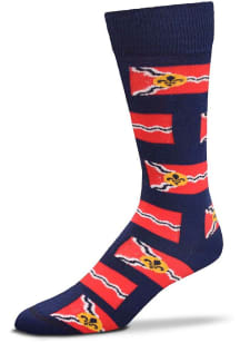 St Louis St. Louis Flag Allover Mens Dress Socks