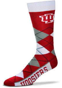 Indiana Hoosiers Team Color Mens Argyle Socks