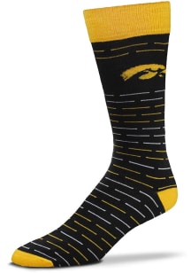 Iowa Hawkeyes Dash Stripe Mens Dress Socks