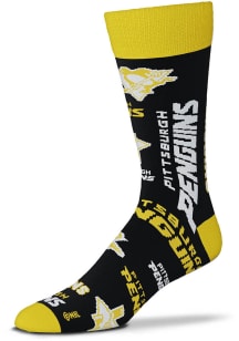 Pittsburgh Penguins Wall to Wall Mens Dress Socks