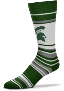 Michigan State Spartans Mas Stripe Mens Dress Socks