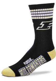 Purdue Boilermakers 4 Stripe Deuce Mens Crew Socks