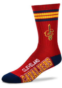 Cleveland Cavaliers 4 Stripe Duece Mens Crew Socks