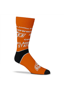 Oklahoma State Cowboys End to End Big Logo Mens Dress Socks