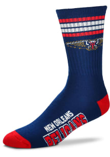 New Orleans Pelicans 4 Stripe Duece Mens Crew Socks