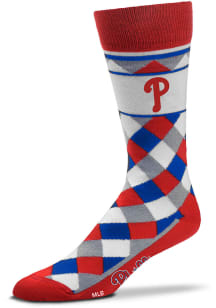 Philadelphia Phillies Diamond Stripe Mens Argyle Socks