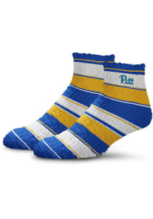 Pitt Panthers Skip Stripe Womens Quarter Socks