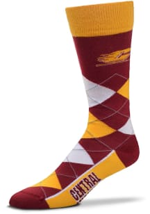 Central Michigan Chippewas Argyle Lineup Mens Argyle Socks