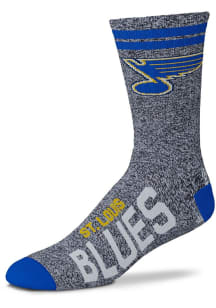 St Louis Blues Two Stripe Marbled Mens Quarter Socks