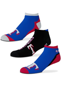Texas Rangers Flash Mens No Show Socks