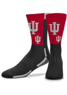 Indiana Hoosiers Red Mascot Snoop Youth Crew Socks