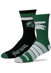 Michigan State Spartans Duo 2 Pack Mens Crew Socks