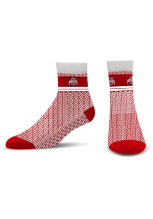 Ohio State Buckeyes Cozy Cabin Womens Quarter Socks
