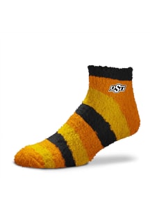 Oklahoma State Cowboys Rainbow II Sleep Soft Womens Quarter Socks