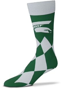Michigan State Spartans Big Diamond Mens Dress Socks