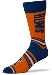 Illinois Fighting Illini Go Team Mens Dress Socks